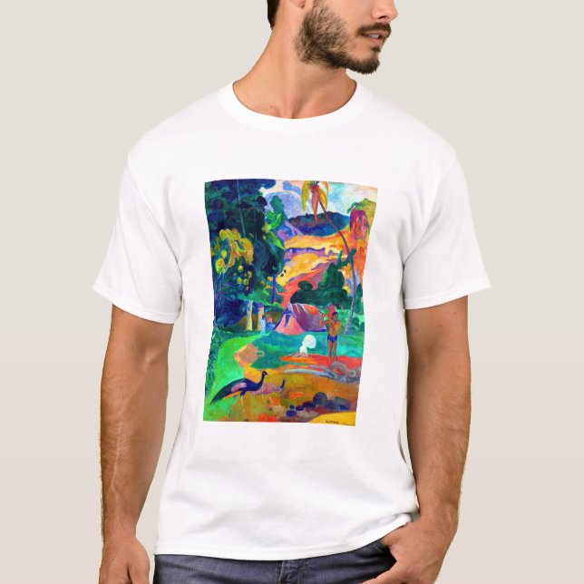Camiseta Paul Gauguin Paisagem Polinésia (Frente)