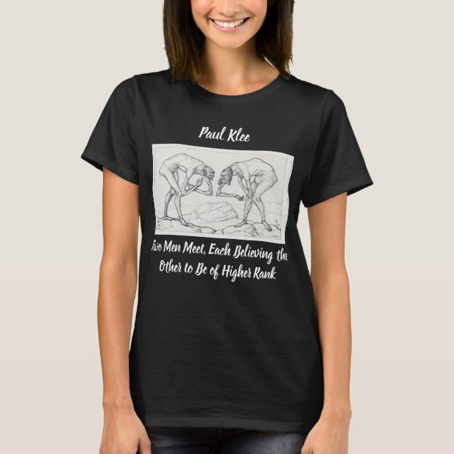 Camiseta Paul Klee Dois Homens Conhecem Camisa-T-Sketch Abs (Frente)
