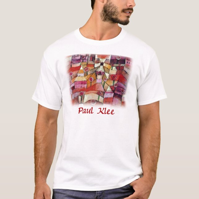 Camiseta Paul Klee - jardim de rosas (Frente)