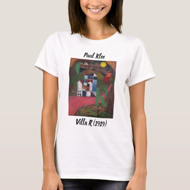 Camiseta Paul Klee Villa R Cubist Pintura T-Shirt (Frente)