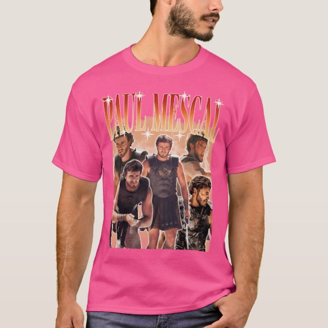 Camiseta Paul Mescal Gladiator Retro Vintage (Frente)