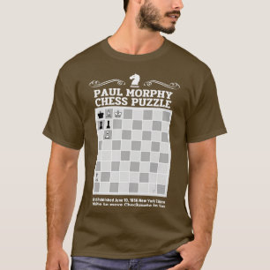 Camiseta Paul Morphy Quebra-cabeça Chess player