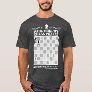 Camiseta Paul Morphy Quebra-cabeça Chess player
