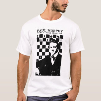 Camiseta Paul Morphy Vintage Chess Portrait
