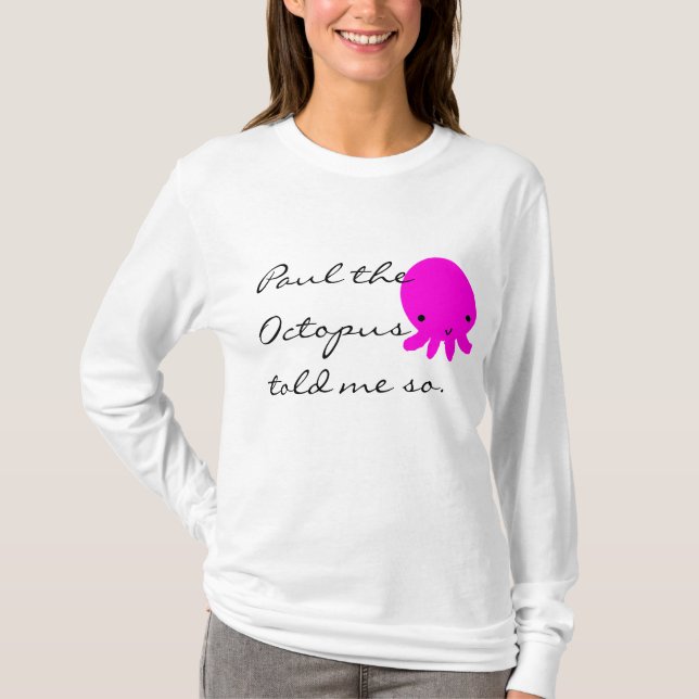 Camiseta Paul o polvo disse-me assim (Frente)