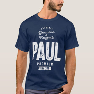 Camiseta Paul Personalizado Nome Aniversário Presente