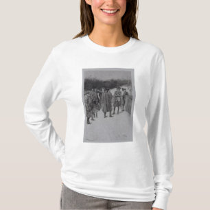 Camiseta Paul Revere que traz a notícia a Sullivan