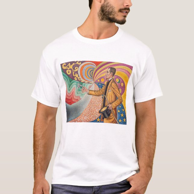 Camiseta Paul Signac - Retrato de M Felix Feneon, Opus 217 (Frente)