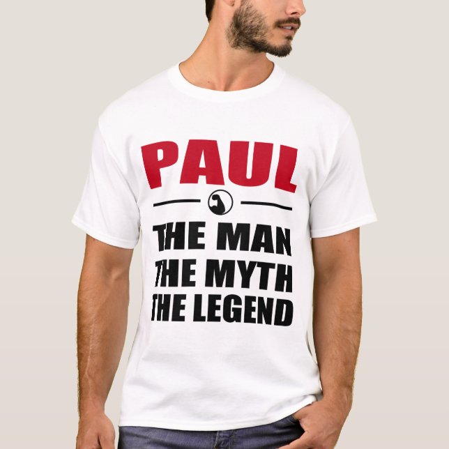 CAMISETA PAUL THE MAN MYTH A LENDA (Frente)