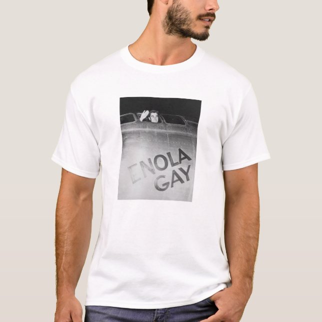 Camiseta Paul Tibbets no bombardeiro do gay de Enola -- WW2 (Frente)
