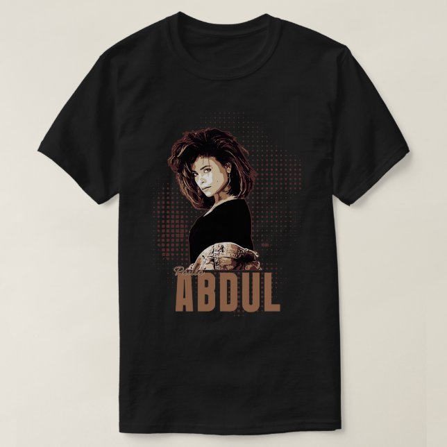 Camiseta Paula Abdul 80s (Frente do Design)
