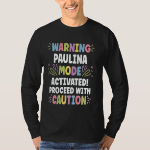 Camiseta PAULINA Nome Personalizado Divertido Fofo PAULIN P
