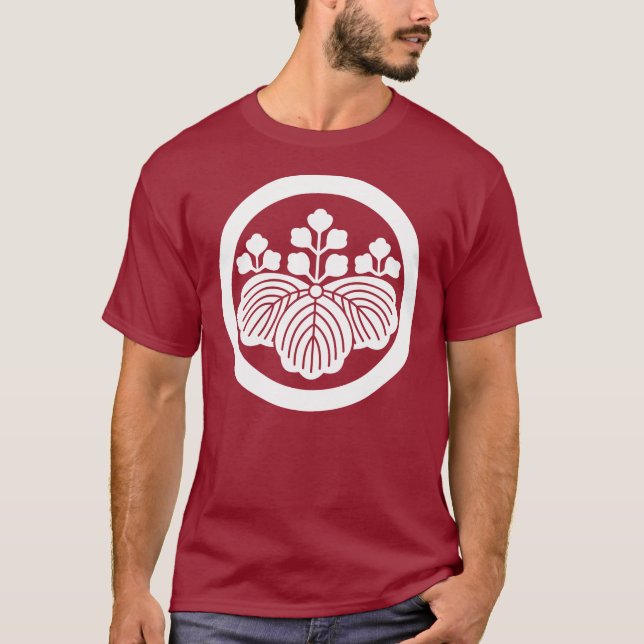 Camiseta Paulownia com 5-3 florescências em círculo (Frente)