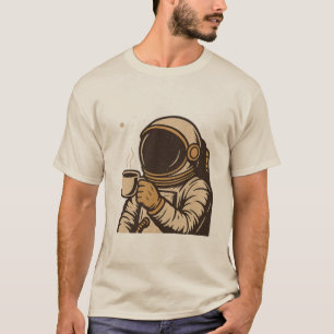 Camiseta Pausa para café do astronauta no espaço