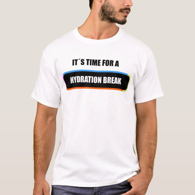 Camiseta Pausa para Hidratação (Frente)