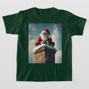 Camiseta Pausa por chaminé dos papais noeis: Um sorriso de