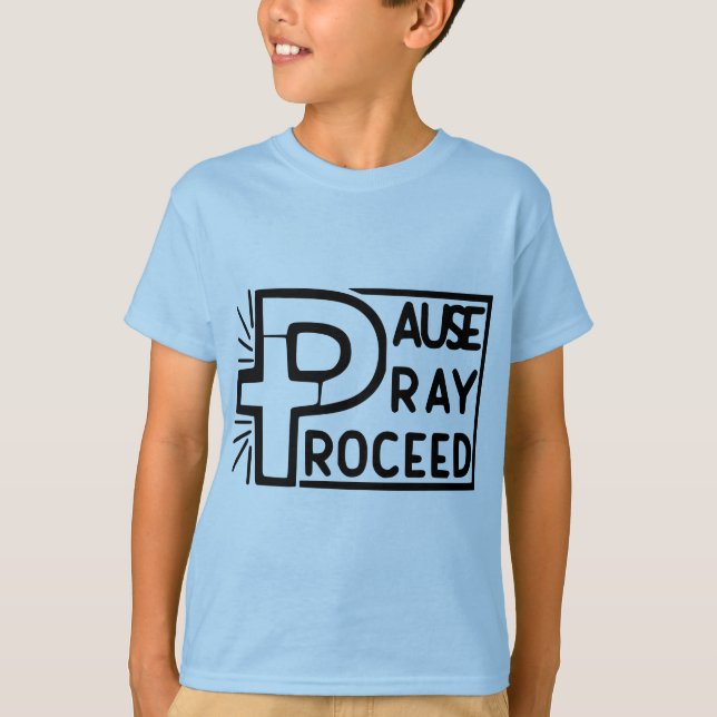 CAMISETA PAUSA PRAY PROSSEGUIR (Frente)