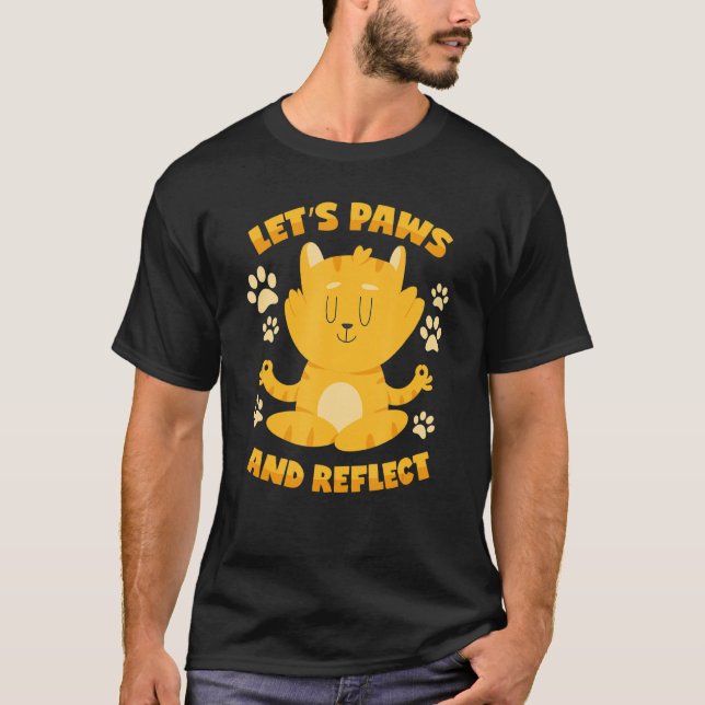 Camiseta Pausar e Refletir Cat Pun (Frente)