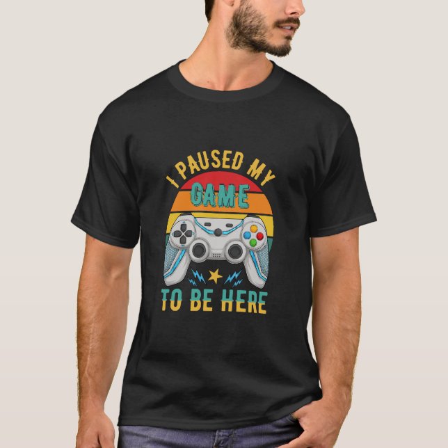 Camiseta pausei meu jogo (Frente)