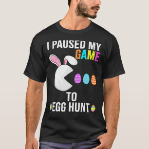 Camiseta Pausei Meu Jogo Para Ovo, Jogo De Caça, Coelho