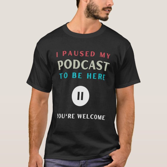 Camiseta Pausei meu Podcast Fanatic (Frente)