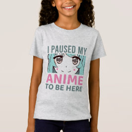 Camiseta Pausei O Gráfico De Minhas Meninas De Anime