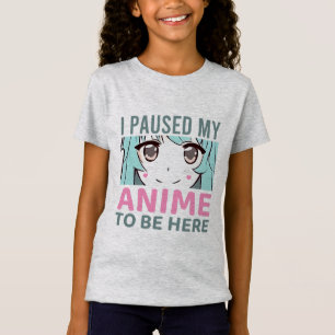 Camiseta Pausei O Gráfico De Minhas Meninas De Anime