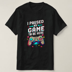 Camiseta Pauso Meu Jogo Para Estar Aqui Controle de Jogos R