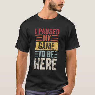 Camiseta Pauso Meu Jogo Para Estar Aqui Vídeo Jogador