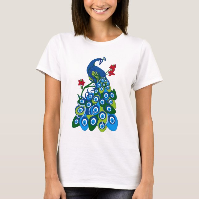 Camiseta pavão (Frente)