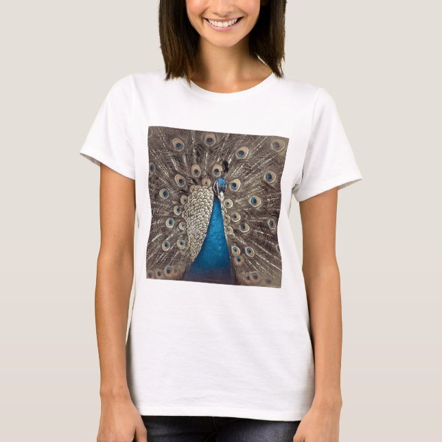 Camiseta Pavão Azul Antiquado (Frente)