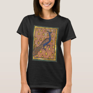 Camiseta Pavão do Bestiário Medieval c. 1270
