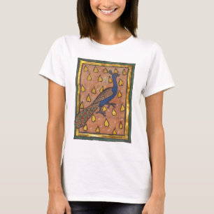 Camiseta Pavão do Bestiário Medieval c. 1270