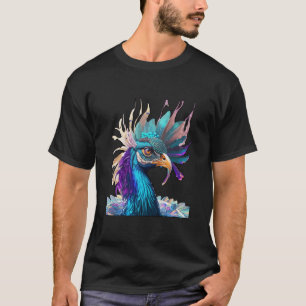 Camiseta Pavão Engraçado – Sass Colorido e Humor de Penas