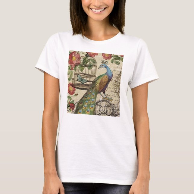 Camiseta pavão francês antigo (Frente)
