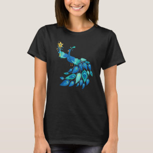 Camiseta Pavão Mágico Fada Animais Aves Fofo Gráfico