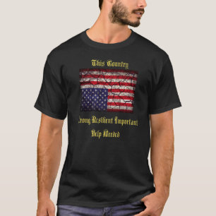 Camiseta Pavemen Patriótico Descendente da Bandeira America