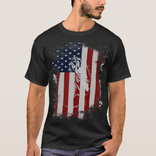 Camiseta Pavilhão Americano A Pescar Rod Fishman Presente P