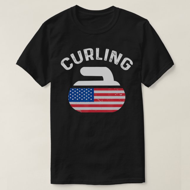 Camiseta Pavilhão Americano Curling Stone (Frente do Design)