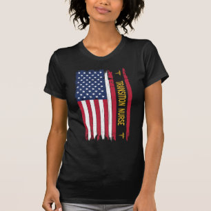 Camiseta Pavilhão Americano de Enfermeira de Transição