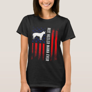 Camiseta Pavilhão Americano Melhor Cachorro Cachorro Mama A