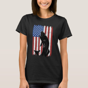 Camiseta Pavilhão Americano Pescaria Pescado Dos Eua - Pesc