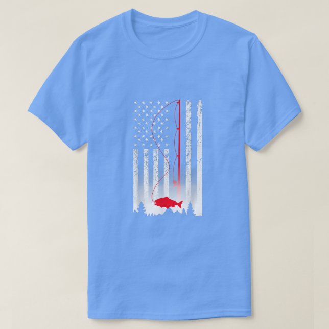 Camiseta Pavilhão Americano Rod USA Pover Patriótico (Frente do Design)