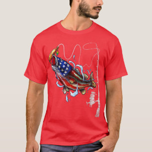 Camiseta Pavilhão Americano RodPesca Pão Presente Pescador