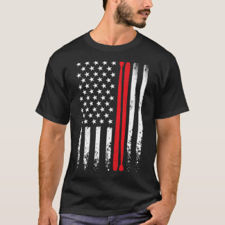 Camiseta Pavilhão Americano Trator Music Drummer Drum Stick