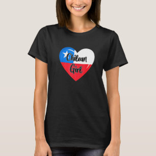 Camiseta Pavilhão Chile Para Mulheres Chilenas