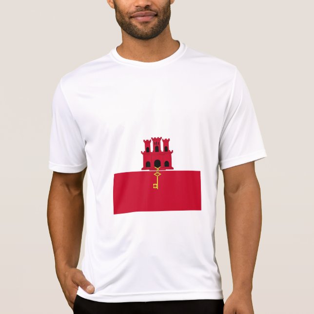 Camiseta pavilhão de Gibraltar (Frente)