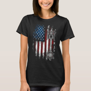 Camiseta Pavilhão de Pavilhão de Pavilhão Perturbado Americ