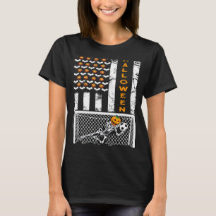 Camiseta Pavilhão dos EUA: Esqueleto de Futebol - Meta do D