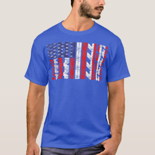 Camiseta Pavilhão dos EUA Esquiar Word Art América Esquiar